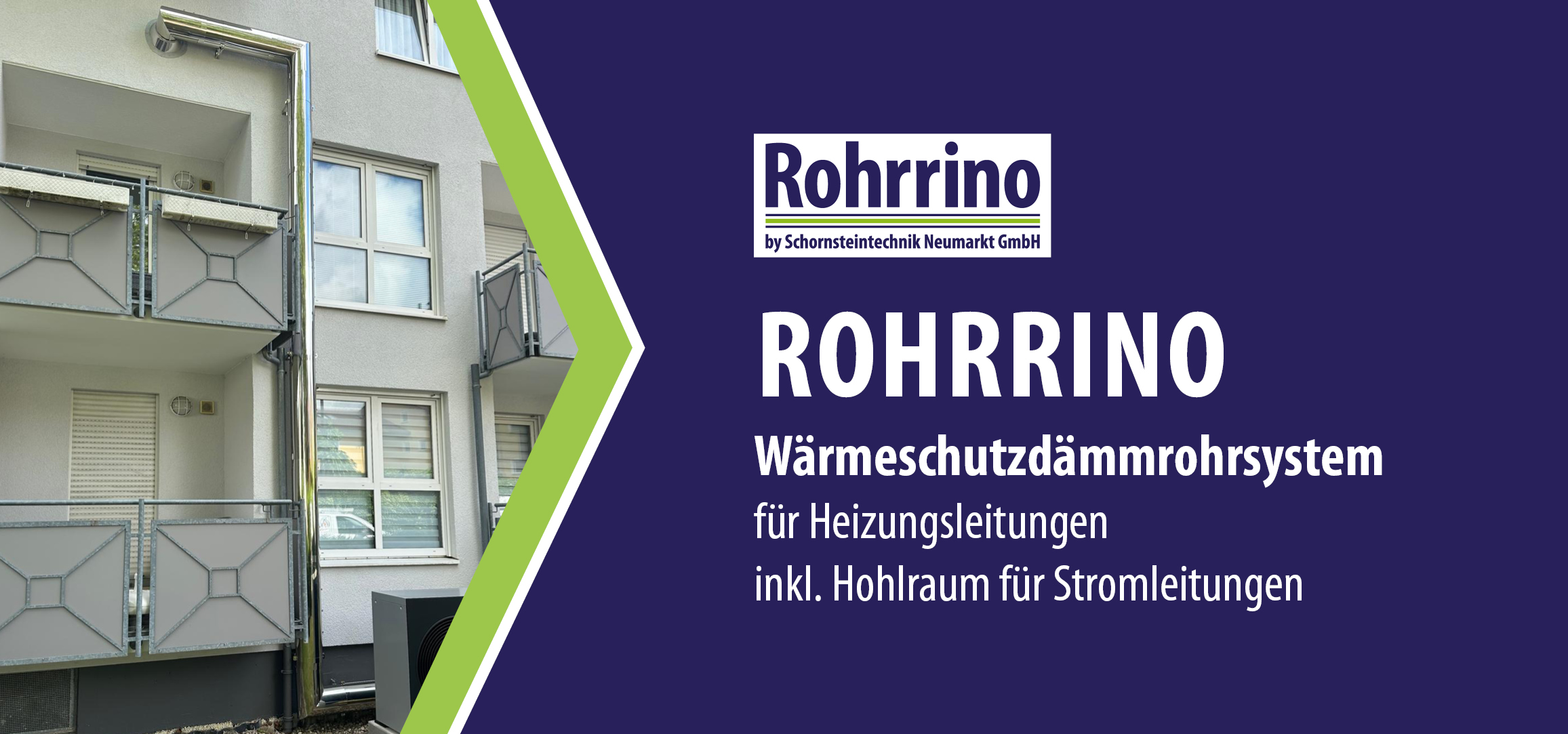 Wärmeschutzdämmrohrsystem Rohrrino