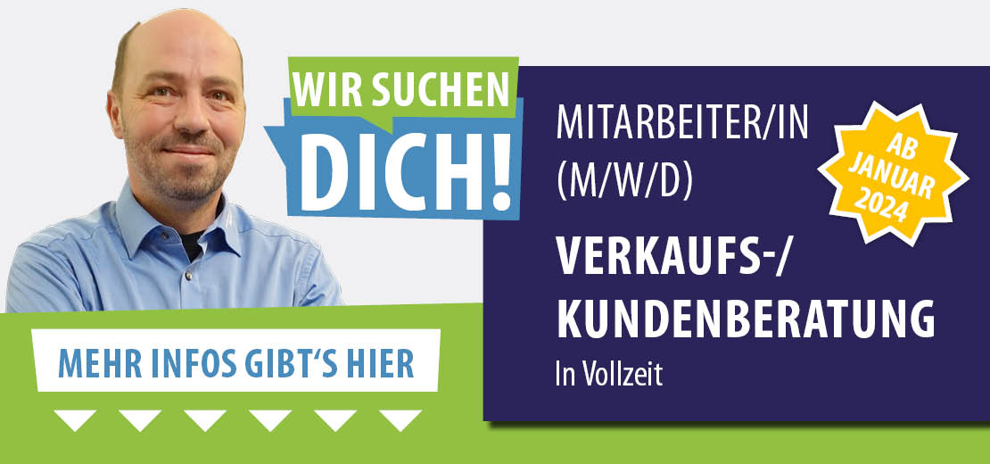 Mitarbeiter/in (m/w/d) Verkaufs-/Kundenberatung gesucht!